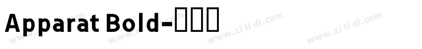Apparat Bold字体转换